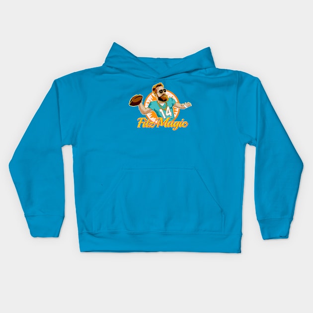 MIAMI FITZMAGIC Kids Hoodie by opoyostudio